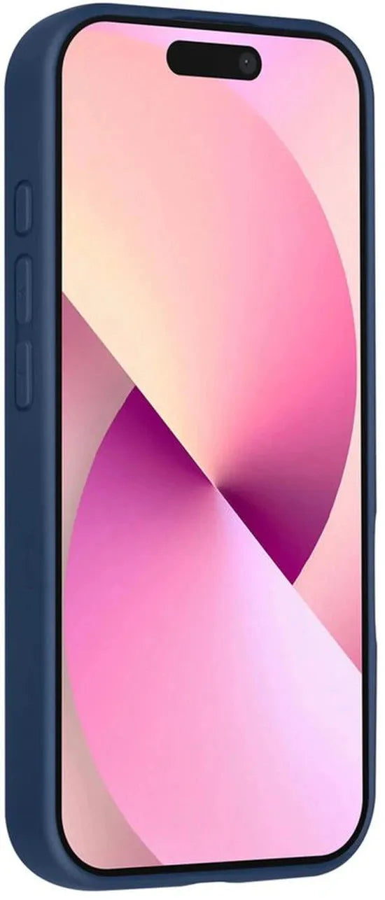 iPhone 17 Hoesjes – Siliconen Backcover – Schokbestendig – Ringstandaard – Navy Blue-Ilumina Benelux