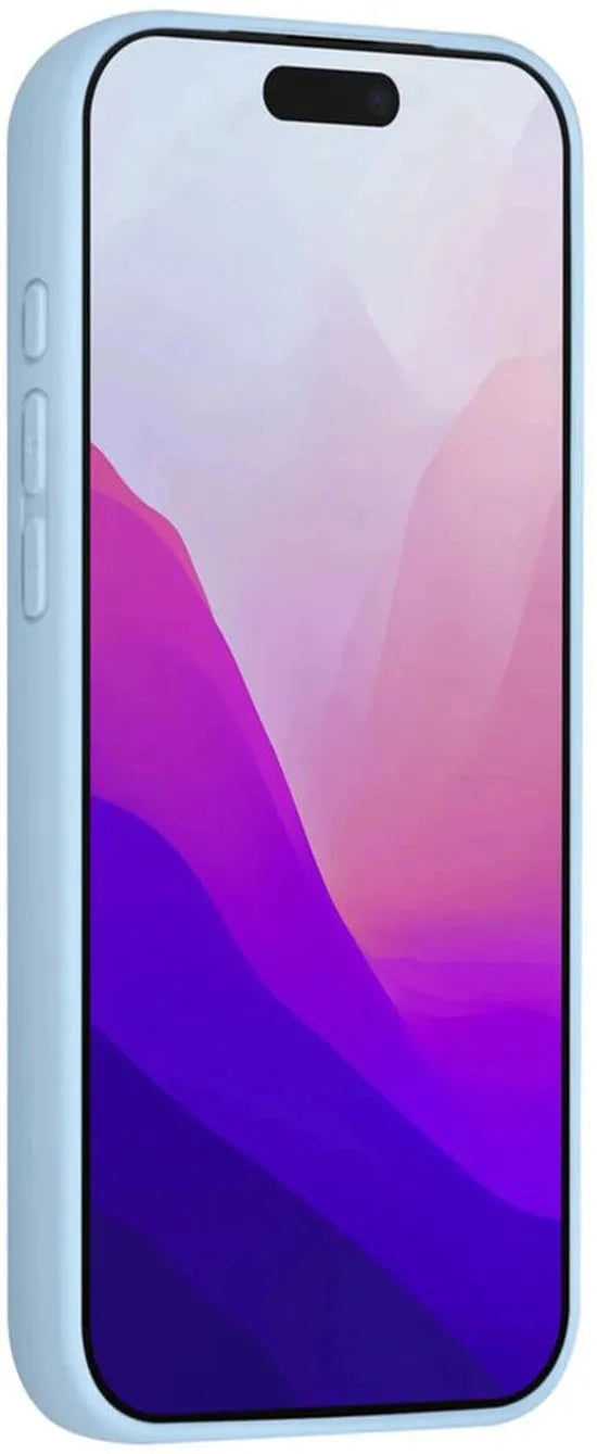 iPhone 17 Pro Hoesjes – Siliconen Backcover – Schokbestendig – Ringstandaard – Lichtblauw-Ilumina Benelux