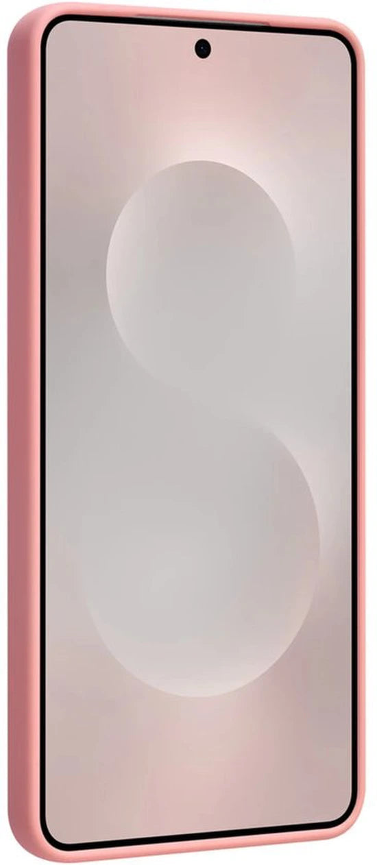 Shockproof Backcover - Liquid Silicone Soft Hoesje - Geschikt voor: Samsung Galaxy S25 Edge - ZalmRoze