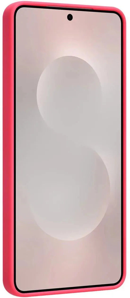 Samsung Galaxy S25 Edge Hoesjes – Liquid Siliconen Backcover – Schokbestendig – Soft Touch – Felroze-Ilumina Benelux