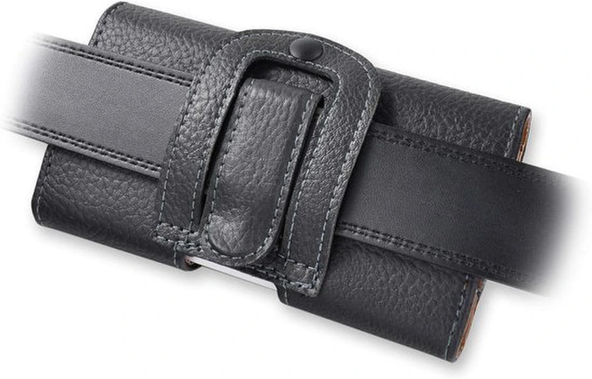 Telefoonhouder – Horizontale riemholster heuptas – Riemclip & veiligheidslus – Geschikt voor Samsung Galaxy S23 – Zwart