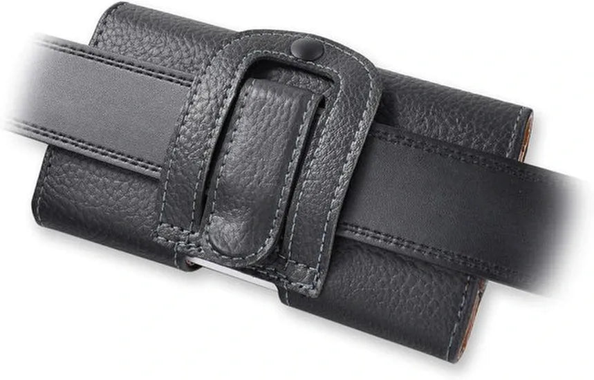 Motorola Moto G84 5G Hoesjes – Horizontale Holster Heuptas – PU Leer – Magneetsluiting – Zwart-Ilumina Benelux