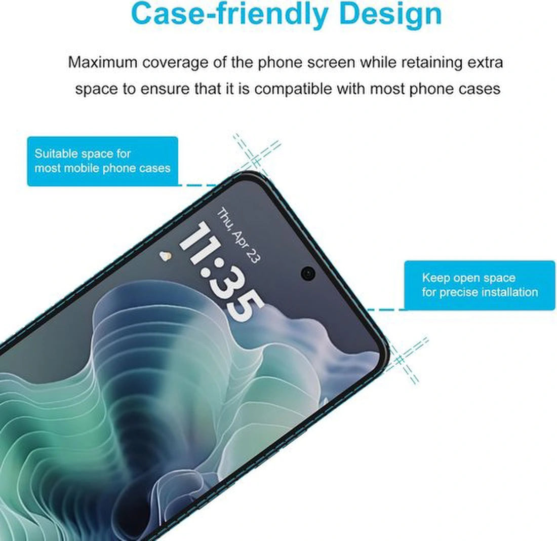 Screenprotector - Geschikt voor Motorola Moto G35 5G - 9H Glas (2-Pack)