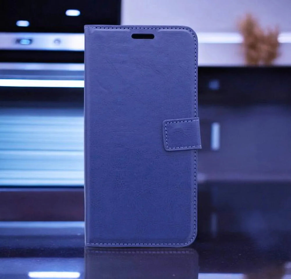 iPhone 16E Hoesjes – Portemonnee Bookcase – Pasjeshouder – Magneetsluiting – Blauw-Ilumina Benelux