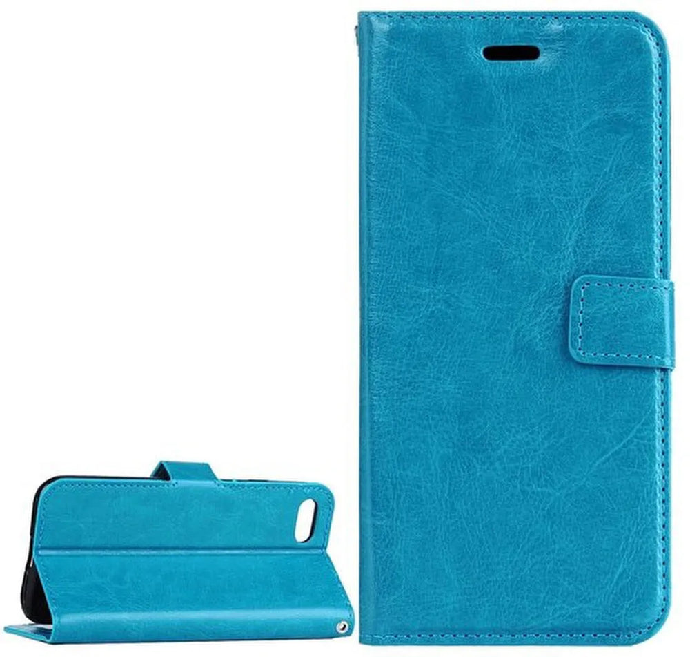 iPhone 7/8/SE 2020/SE 2022 Hoesjes – Portemonnee Bookcase – Pasjeshouder – Magneetsluiting – Turquoise-Ilumina Benelux