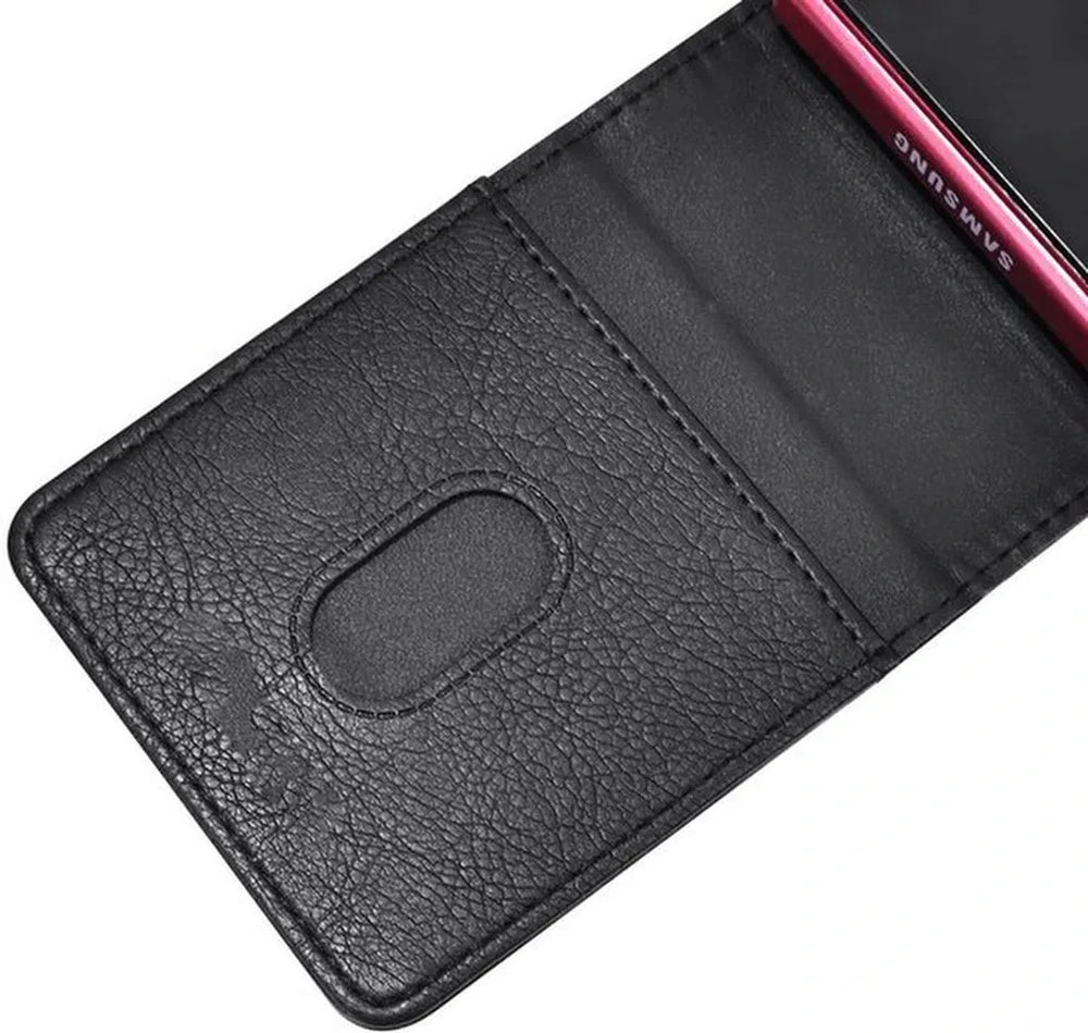 Samsung Galaxy Z Flip 7 Hoesjes – Portemonnee Hoes – Pasjeshouder – Magneetsluiting – Zwart-Ilumina Benelux