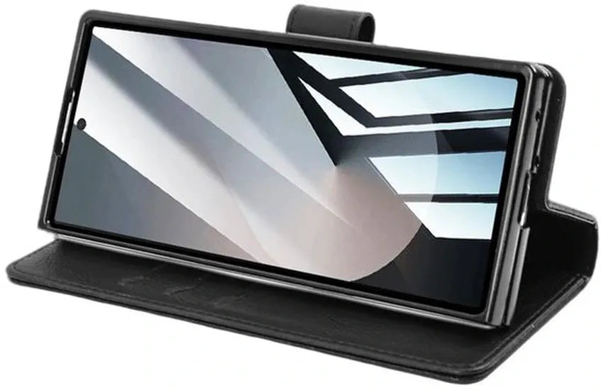 Samsung Galaxy Z Fold 7 Hoesjes – Bookcase Portemonnee Hoes – Pasjeshouder – Magneetsluiting – Zwart-Ilumina Benelux