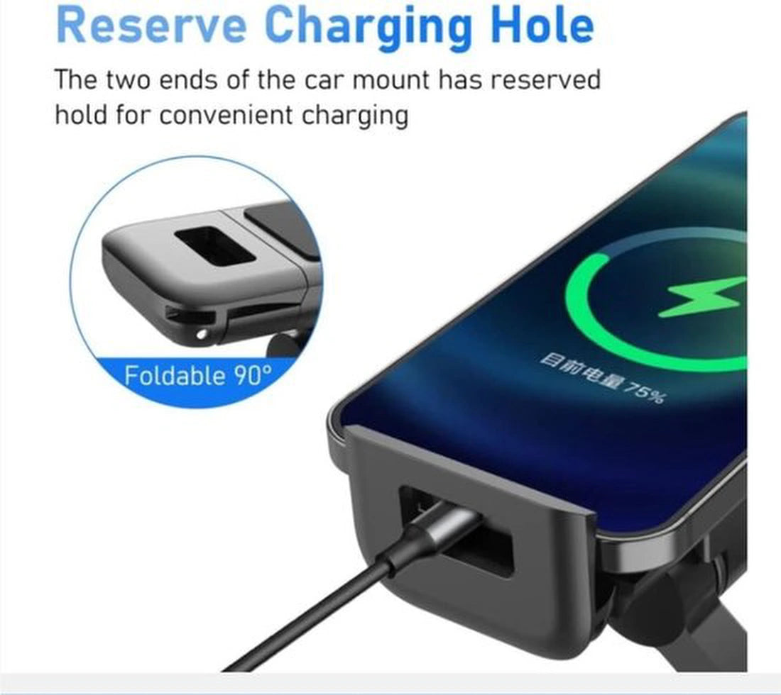 Telefoonhouder auto – Hoofdsteun Tablethouder – 360° Draaibaar – Verstelbaar 5.5-12.3 Inch – Zwart