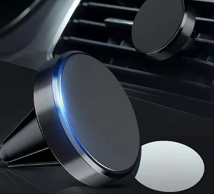 Telefoonhouder auto – Magnetisch – Ventilatierooster – Voor Navigatie – Zilver-Telefoonhouders-Ilumina Benelux