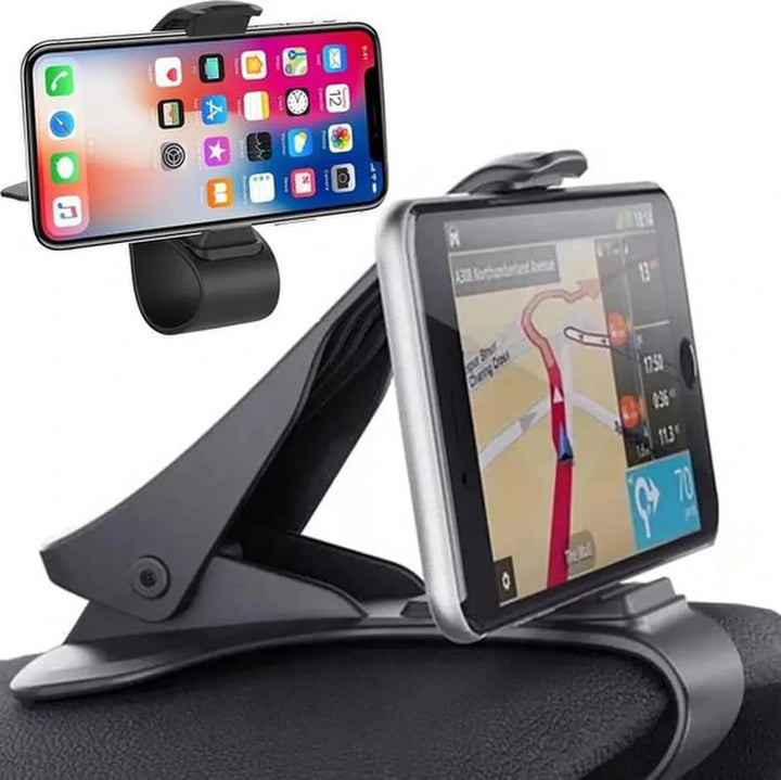 Telefoonhouder auto – Dashboard telefoonhouder – 360° draaibaar – Sterke grip – Zwart-Ilumina Benelux