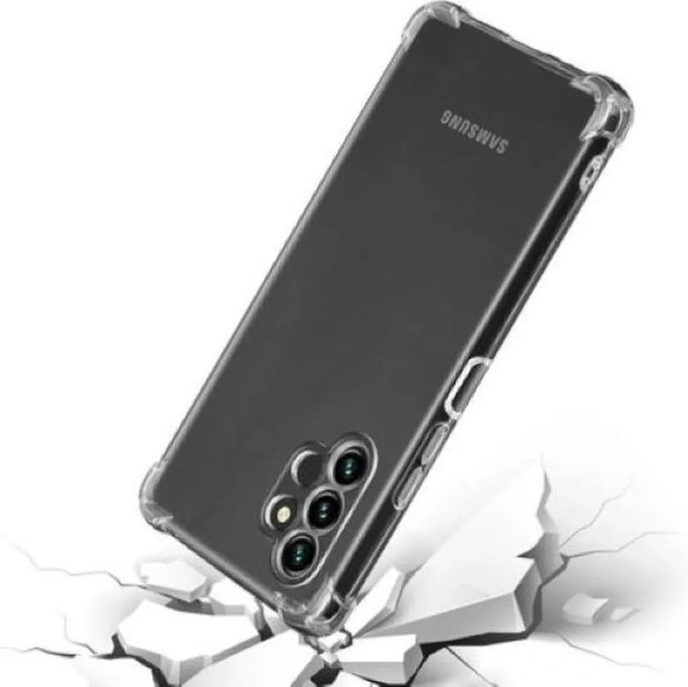 Samsung Galaxy A13 4G / A32 5G Hoesjes – Siliconen Backcover – Schokbestendig – Camera & Lens Bescherming – Transparant-Ilumina Benelux