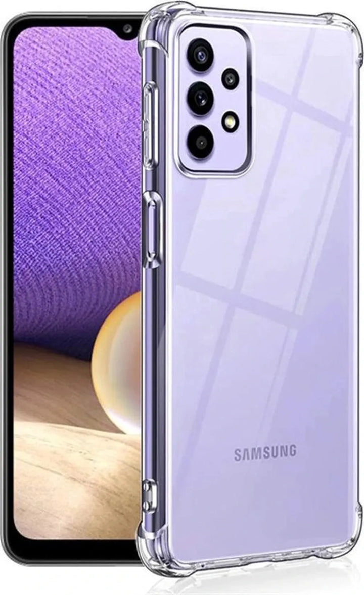 Samsung Galaxy A33 Hoesjes – Transparante Siliconen Backcover – Schokbestendig – Extra Sterke Hoeken-Ilumina Benelux