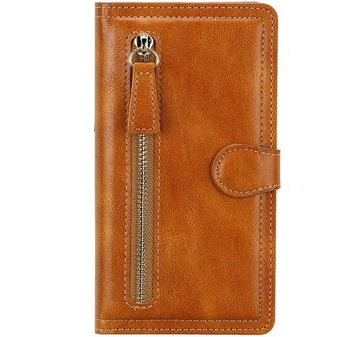 Premium Vintage Wallet Hoesje Geschikt voor Samsung Galaxy A23 5G - LichtBruin