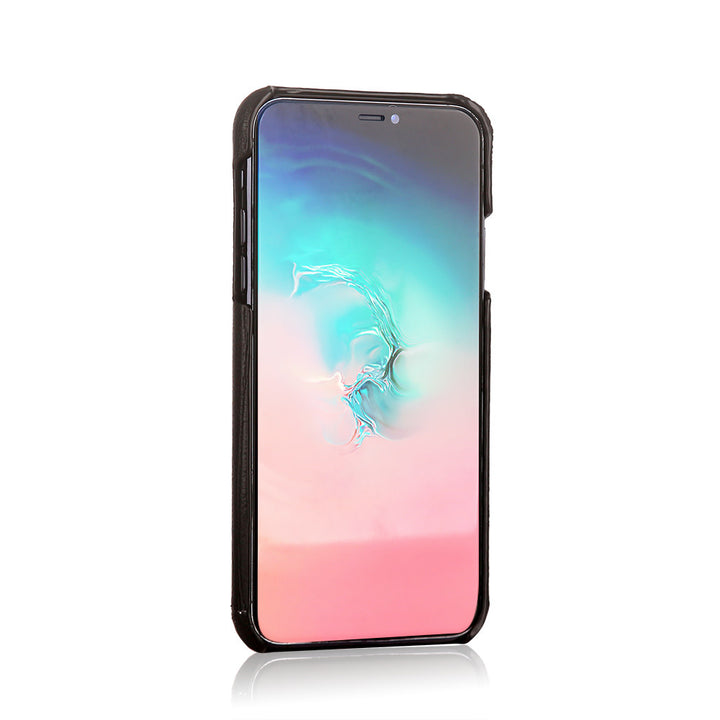 Pierre Cardin Apple iPhone 11 Pro Max Donker Bruin Back Cover hoesje Genuine leather-Hoesjes-Ilumina Benelux