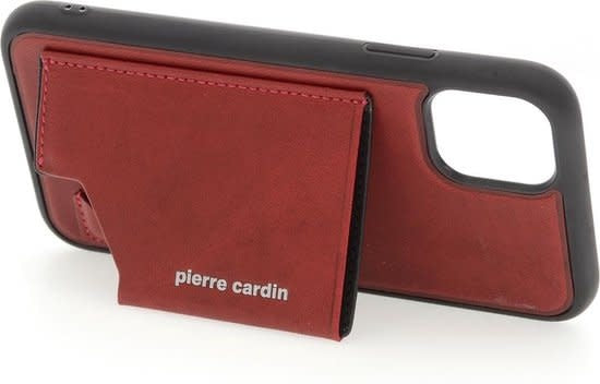 Pierre Cardin Apple iPhone 11 Rood Backcover hoesje Genuine leather-Hoesjes-Ilumina Benelux