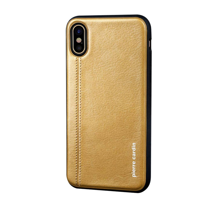 Pierre Cardin Backcover voor Apple iPhone X-Xs - Geel-Hoesjes-Ilumina Benelux