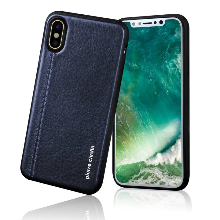 Pierre Cardin Backcover voor Apple iPhone X-Xs - Sapphire Blauw-Hoesjes-Ilumina Benelux