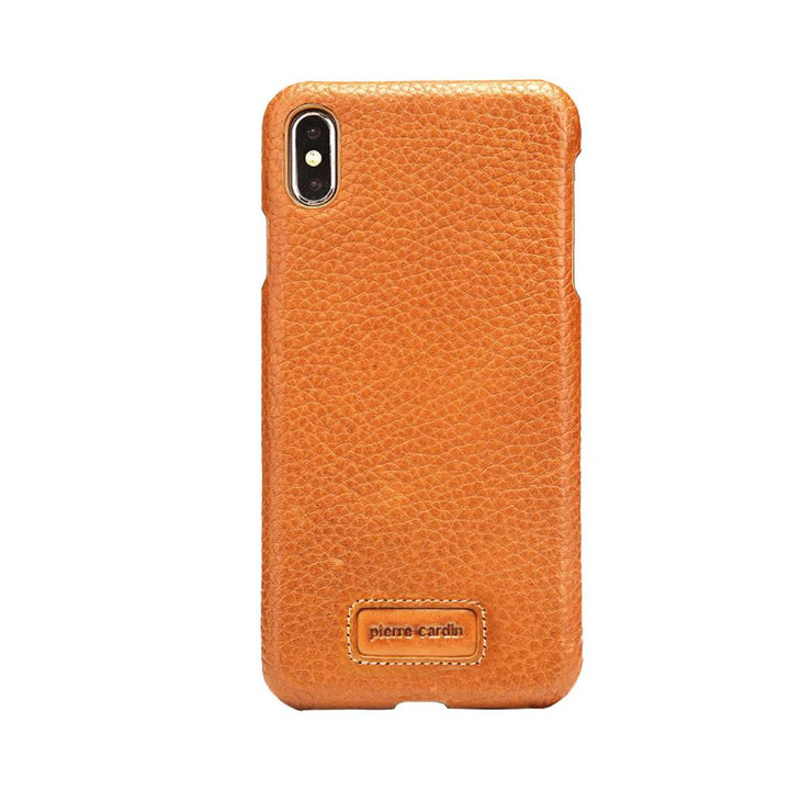 Pierre Cardin Backcover voor Apple iPhone Xs Max - Bruin-Hoesjes-Ilumina Benelux
