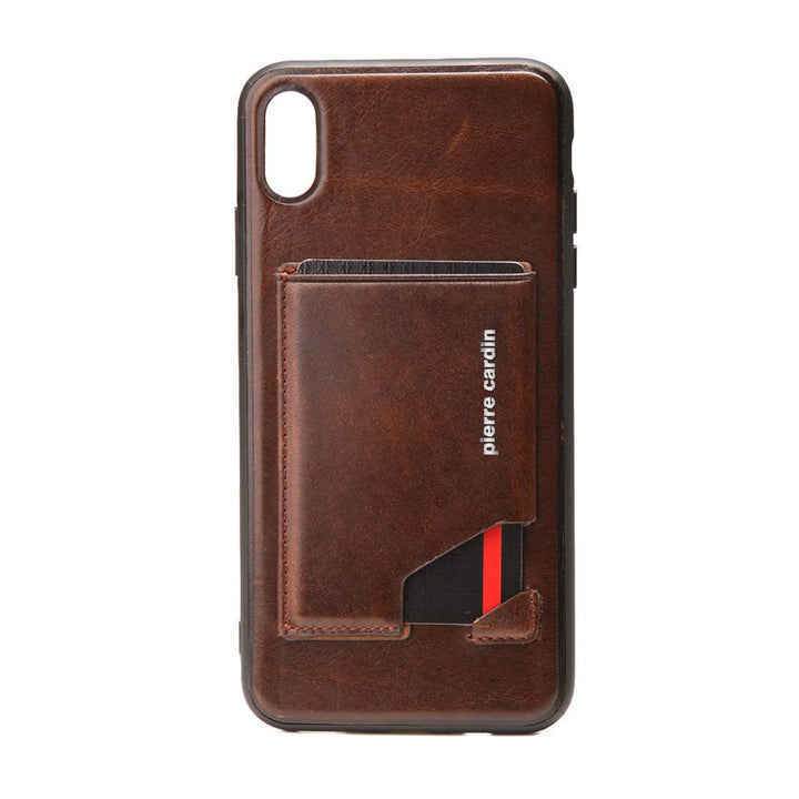 Pierre Cardin Backcover voor Apple iPhone Xs Max - D Bruin-Hoesjes-Ilumina Benelux