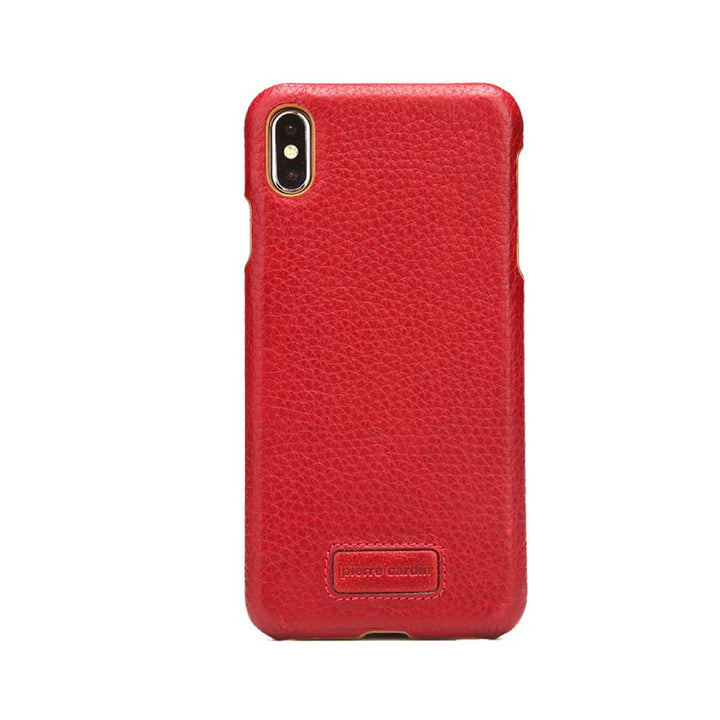 Pierre Cardin Backcover voor Apple iPhone Xs Max - Rood-Hoesjes-Ilumina Benelux