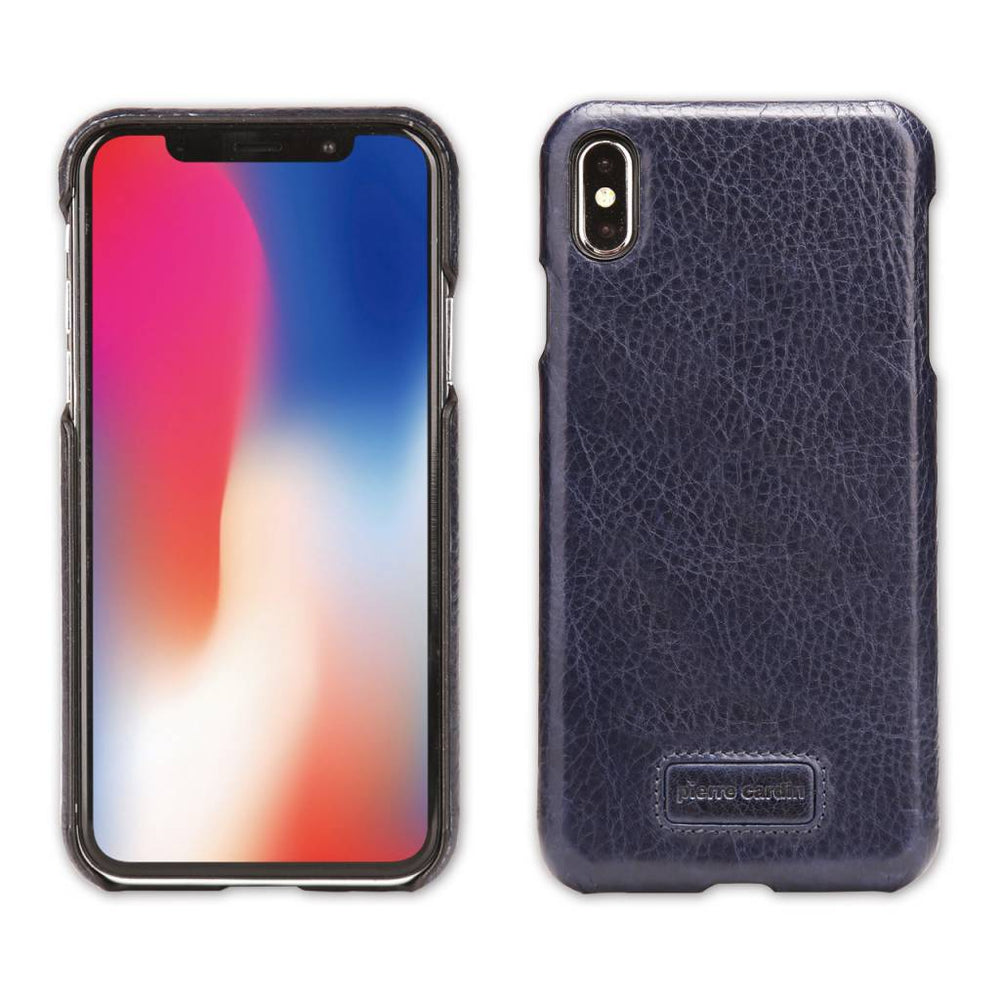 Pierre Cardin Backcover voor Apple iPhone Xs Max - Sapphire Blauw-Hoesjes-Ilumina Benelux