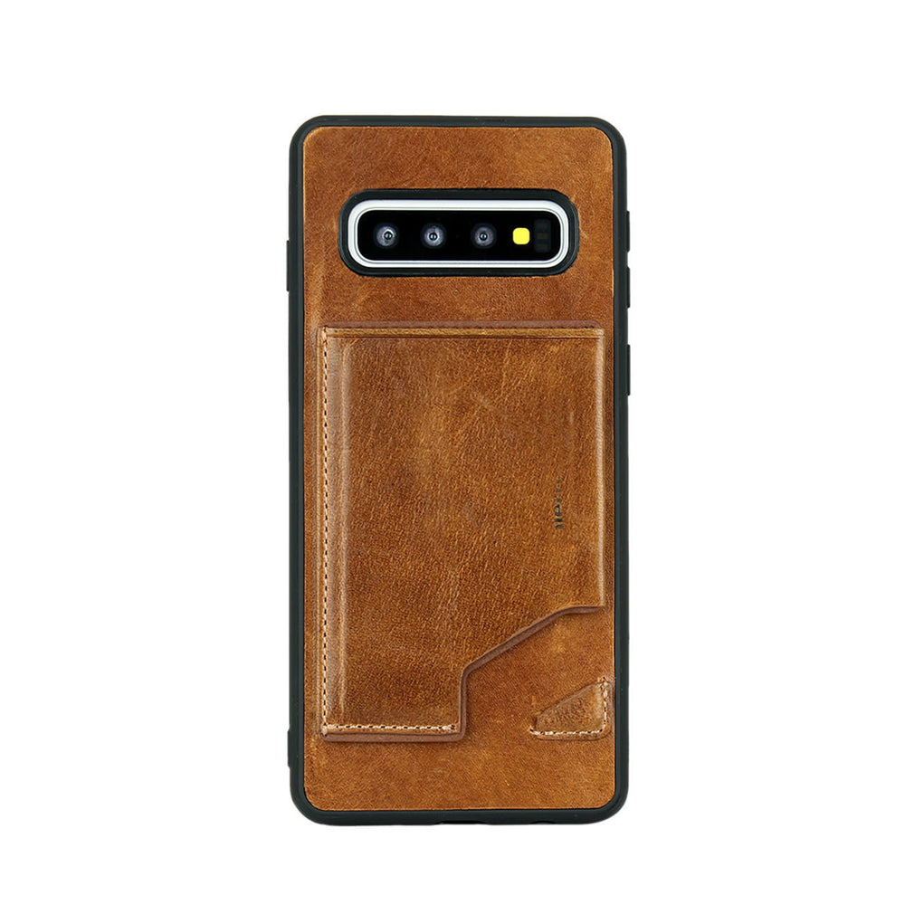Pierre Cardin Backcover voor Samsung Galaxy S10 - Bruin-Hoesjes-Ilumina Benelux