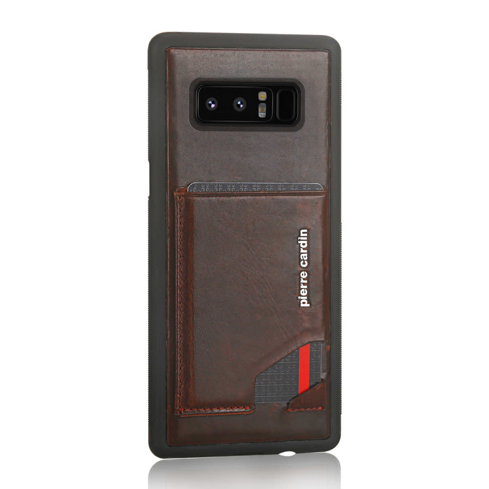 Pierre Cardin Backcover voor Samsung Galaxy S10 Plus - D Bruin-Hoesjes-Ilumina Benelux