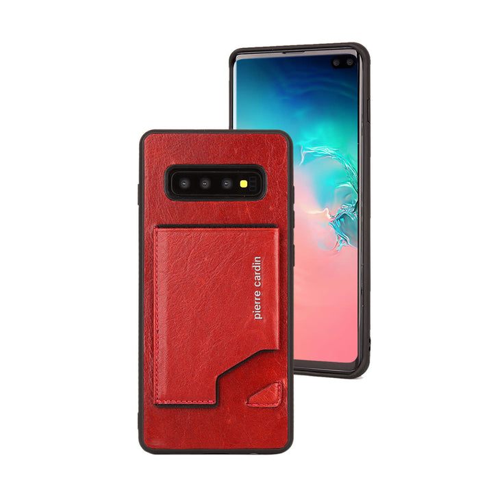 Pierre Cardin Backcover voor Samsung Galaxy S10 Plus - Rood-Hoesjes-Ilumina Benelux
