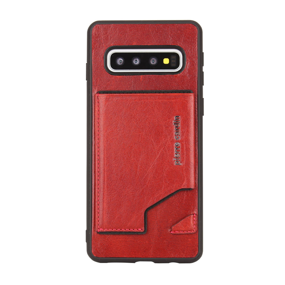 Pierre Cardin Backcover voor Samsung Galaxy S10 - Rood-Hoesjes-Ilumina Benelux
