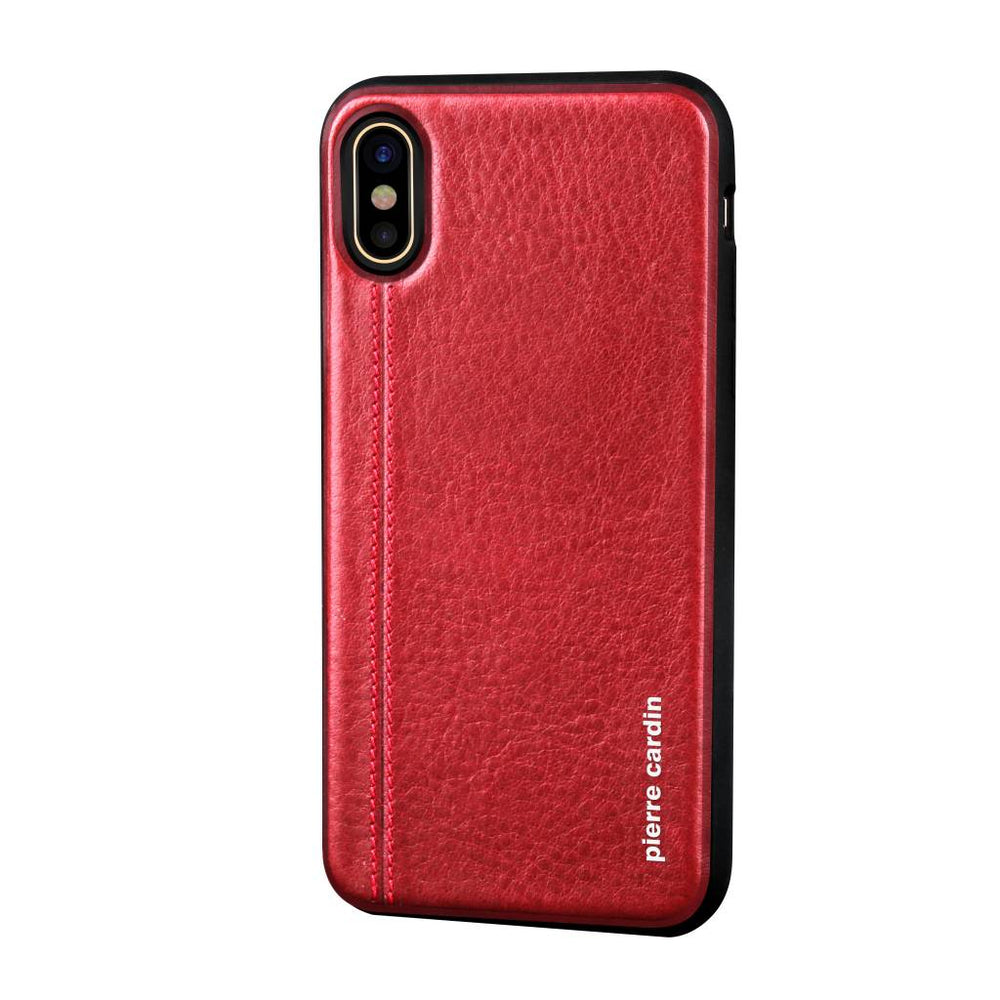 Pierre Cardin Backcover voor de Apple iPhone X-Xs - Rood-Hoesjes-Ilumina Benelux