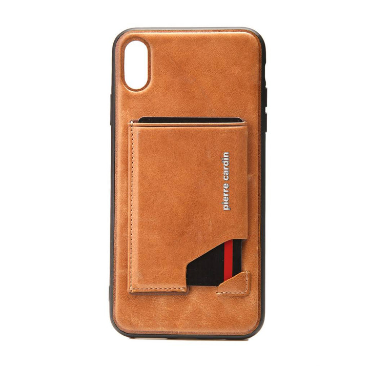 Pierre Cardin Backcover voor de Apple iPhone Xs Max - Bruin-Hoesjes-Ilumina Benelux