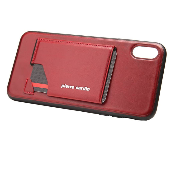 Pierre Cardin Backcover voor de Apple iPhone Xs Max - Rood-Hoesjes-Ilumina Benelux