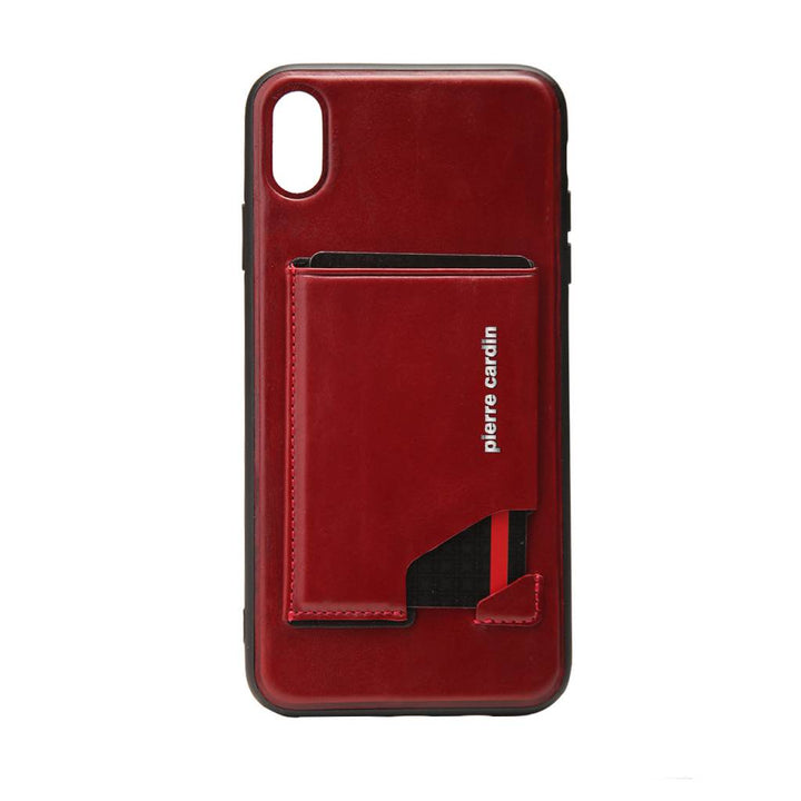 Pierre Cardin Backcover voor de Apple iPhone Xs Max - Rood-Hoesjes-Ilumina Benelux
