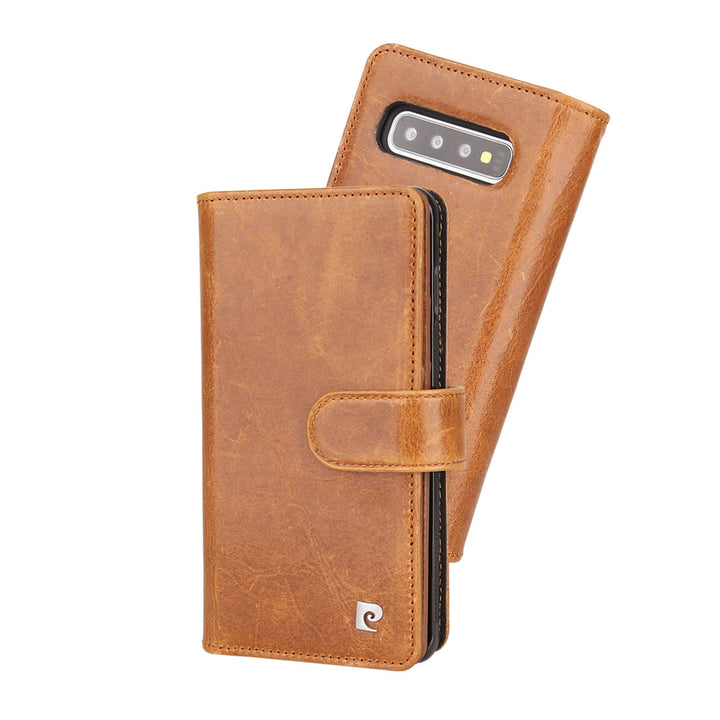 Pierre Cardin Bruin hoesje Galaxy S10 Plus - Book Case - Stijlvol - Leer - Luxe cover-Hoesjes-Ilumina Benelux