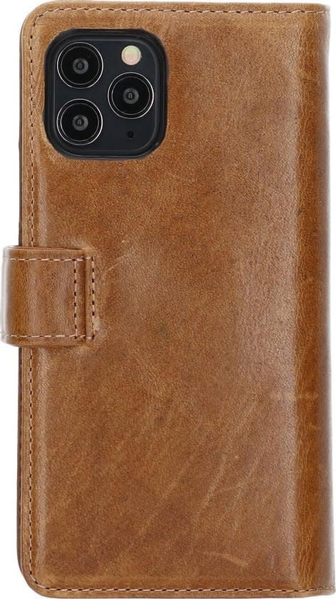 Pierre Cardin Bruin hoesje iPhone 11 Pro - Book Case - Leather Wallet Series - Echt Leer-Hoesjes-Ilumina Benelux