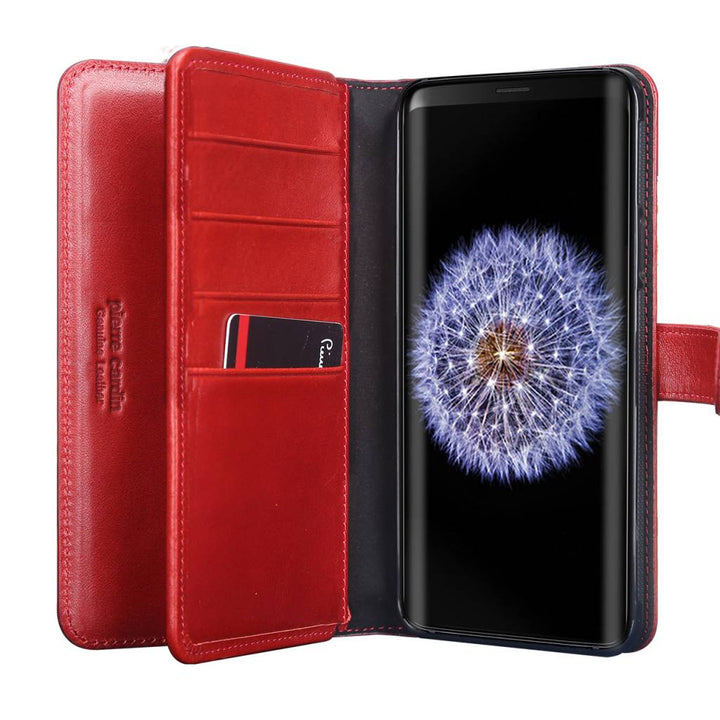 Pierre Cardin Rood hoesje Galaxy S9 Plus - Book Case - Stijlvol - Leer - Luxe cover-Hoesjes-Ilumina Benelux