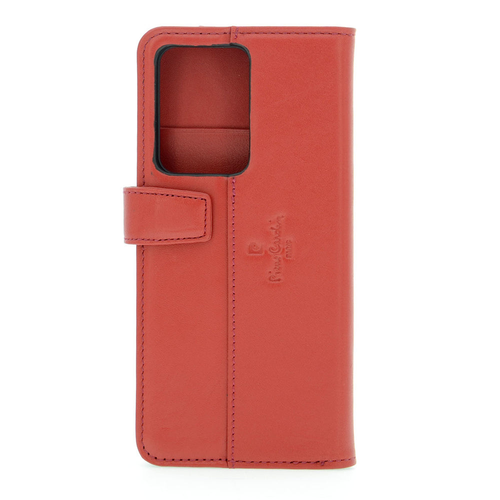 Pierre Cardin Rood hoesje Samsung Galaxy S20 Ultra - Book Case - Echt leder-Hoesjes-Ilumina Benelux