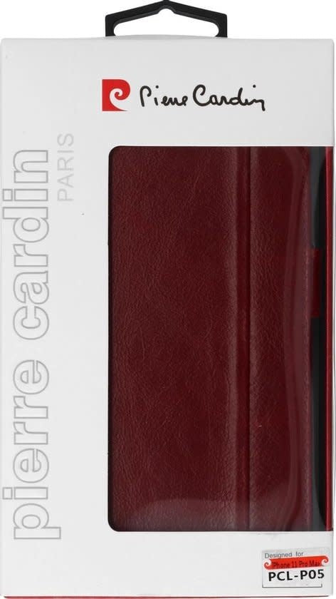 Pierre Cardin Rood hoesje iPhone 11 Pro Max - Book Case - Echt Leer-Hoesjes-Ilumina Benelux