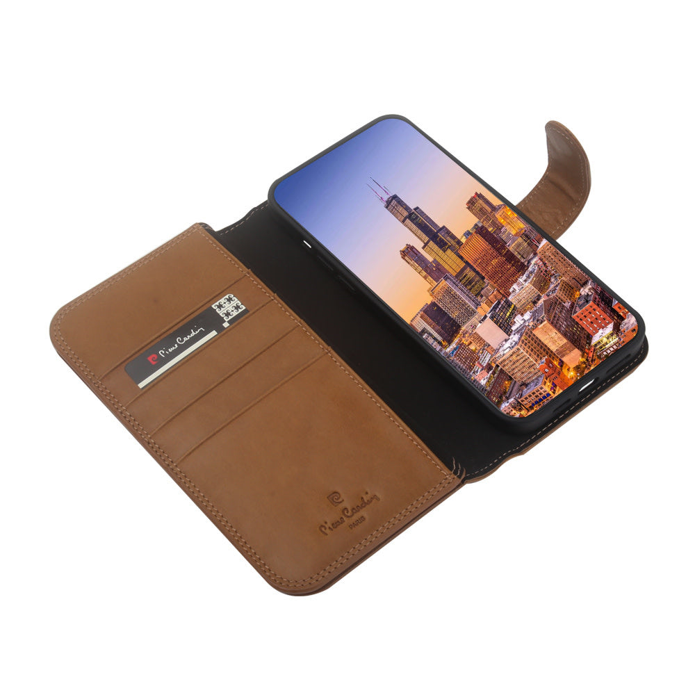 Pierre Cardin Rood hoesje iPhone 12 Pro Max - Wallet Book Case - Echt leder-Hoesjes-Ilumina Benelux