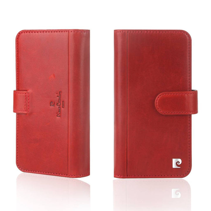 Pierre Cardin Rood hoesje iPhone X-Xs - Book Case - Stijlvol - Leer - Luxe cover-Hoesjes-Ilumina Benelux