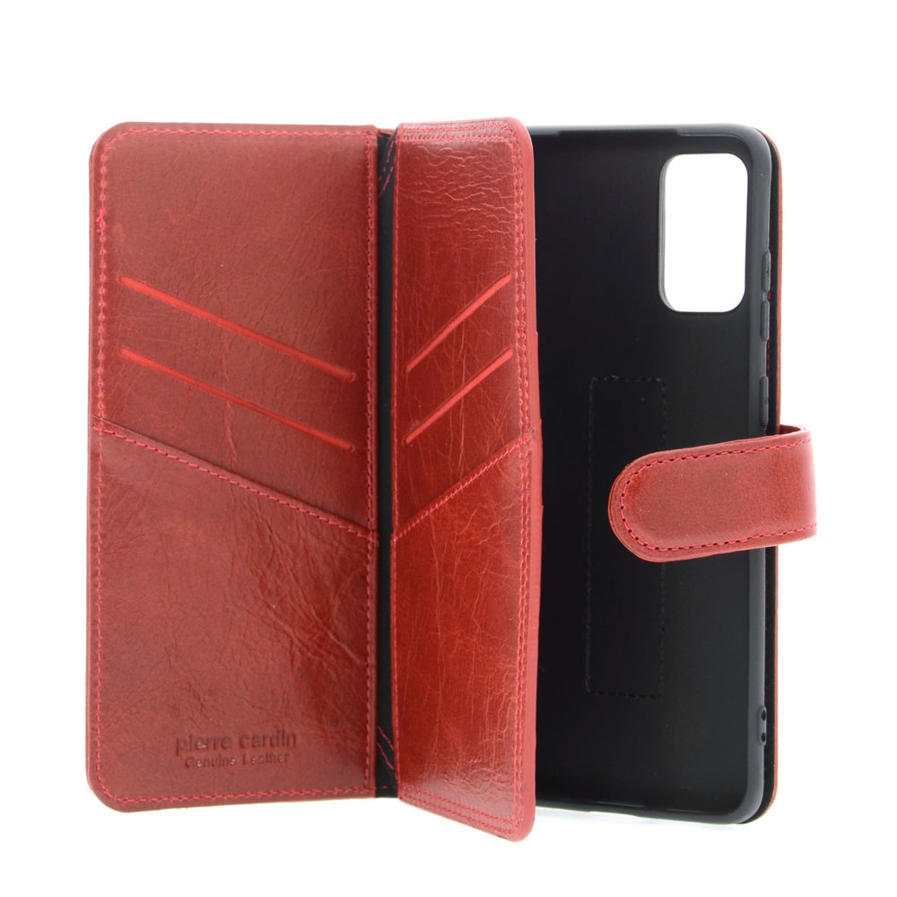Pierre Cardin Rood hoesje voor Samsung Galaxy S20 Plus - Book Case - Echt leder-Hoesjes-Ilumina Benelux