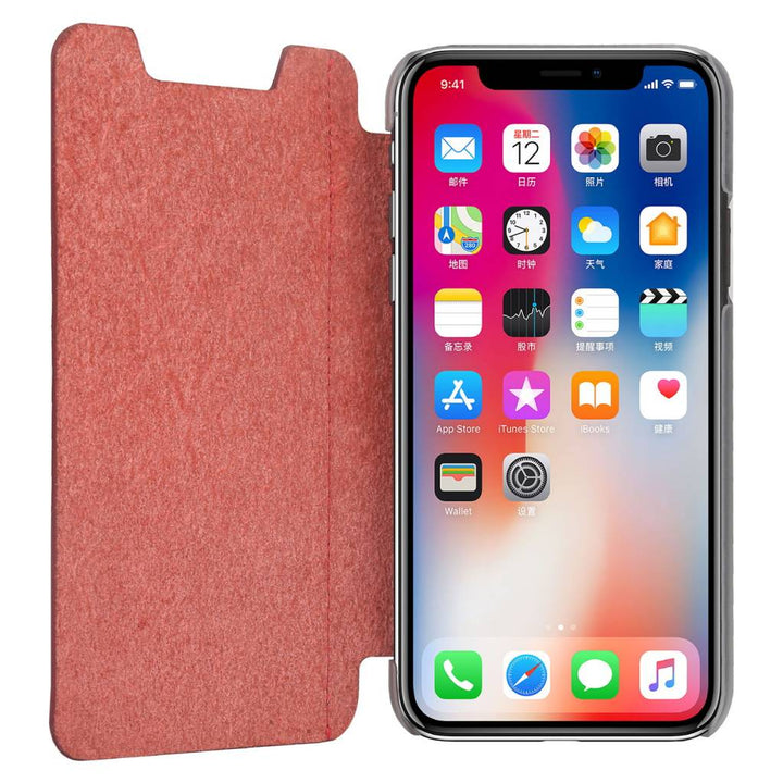 Pierre Cardin Rood hoesje voor iPhone X-Xs - Book Case - Stijlvol - Leer - Luxe cover-Hoesjes-Ilumina Benelux