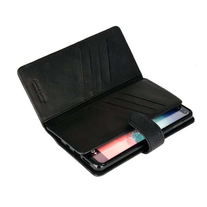 Pierre Cardin Zwart hoesje Galaxy S10 Plus - Book Case - Stijlvol - Leer - Luxe cover-Hoesjes-Ilumina Benelux