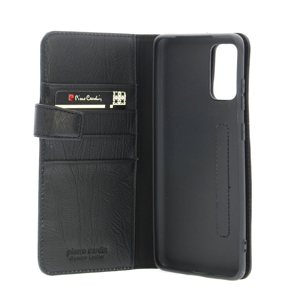 Pierre Cardin Zwart hoesje Samsung Galaxy S20 Plus - Book Case - Echt leder-Hoesjes-Ilumina Benelux