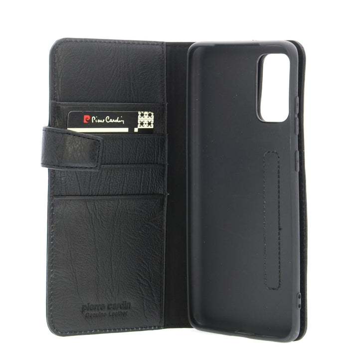 Pierre Cardin Zwart hoesje Samsung Galaxy S20 Plus - Book Case - Echt leder-Hoesjes-Ilumina Benelux