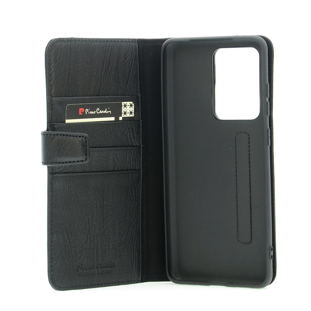 Pierre Cardin Zwart hoesje Samsung Galaxy S20 Ultra - Book Case - Echt leder-Hoesjes-Ilumina Benelux