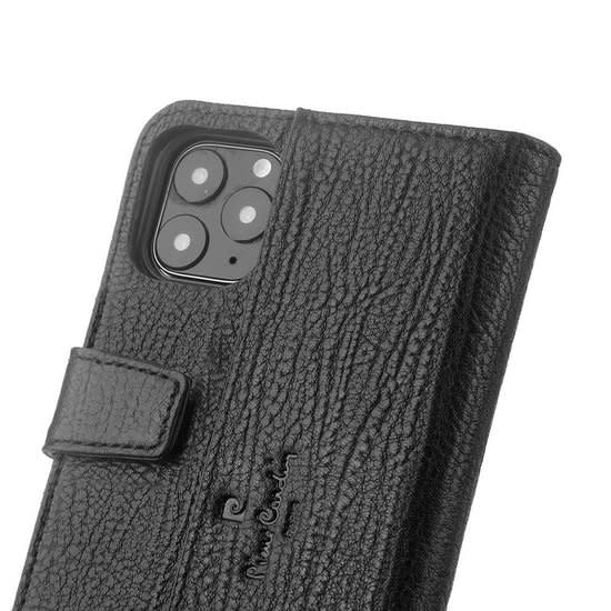 Pierre Cardin Zwart hoesje iPhone 11 Pro Max - Book Case - Leather Collection - Echt Leer - Pashouders-Hoesjes-Ilumina Benelux