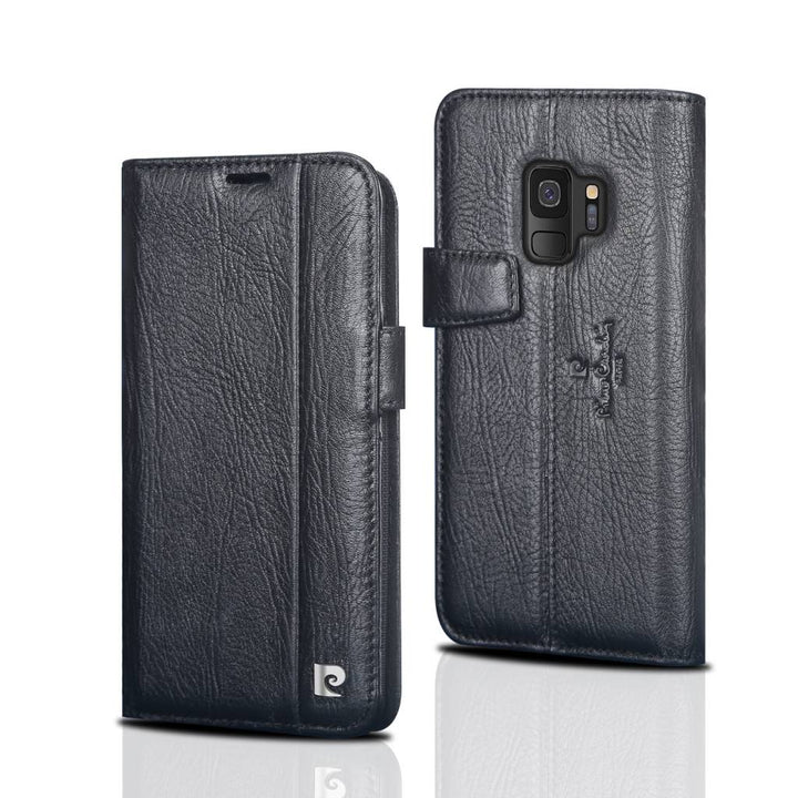 Pierre Cardin Zwart hoesje voor Galaxy S9 - Book Case - Stijlvol - Leer - Luxe cover-Hoesjes-Ilumina Benelux