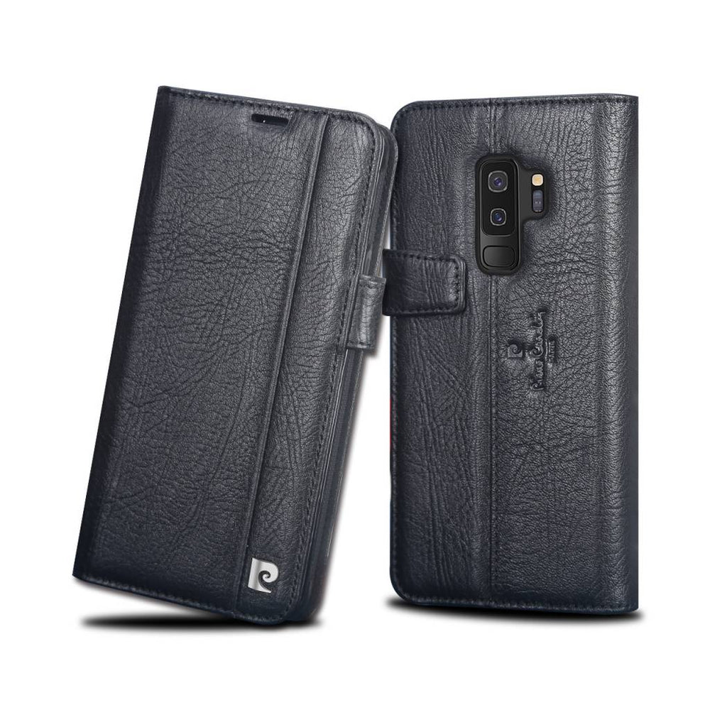 Pierre Cardin Zwart hoesje voor Galaxy S9 Plus - Book Case - Stijlvol - Leer - Luxe cover-Hoesjes-Ilumina Benelux