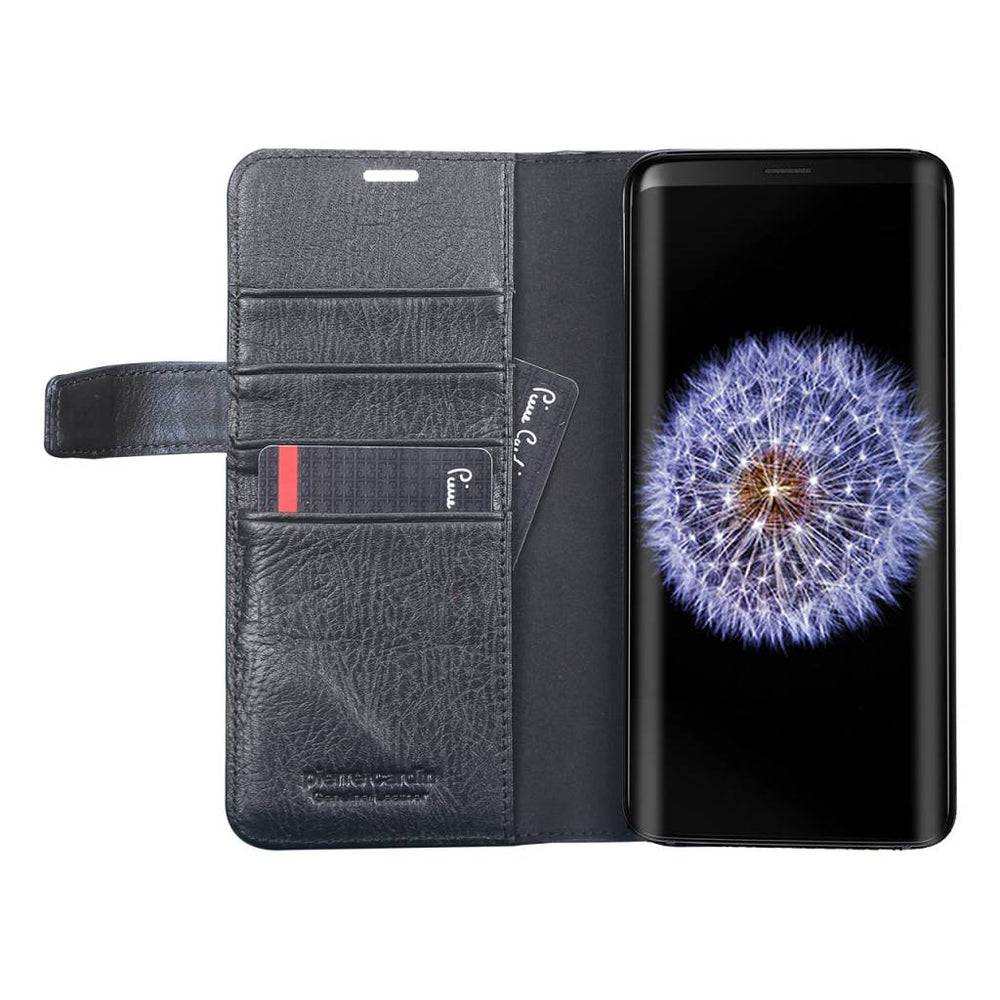 Pierre Cardin Zwart hoesje voor Galaxy S9 Plus - Book Case - Stijlvol - Leer - Luxe cover-Hoesjes-Ilumina Benelux